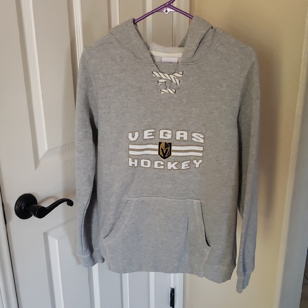 NHL Vegas Golden Knights Hockey Gray Hoodie
